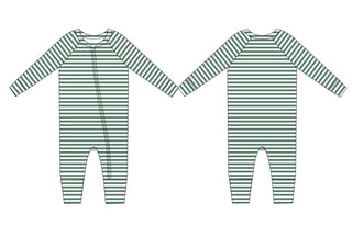 Green Stripes Zippy