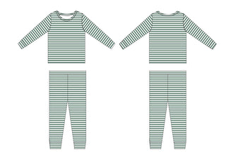 Green Stripes Set