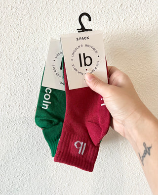 Lincoln Socks- Christmas Pack (2pack)