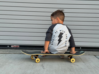 Born to be wild and dirty raglan