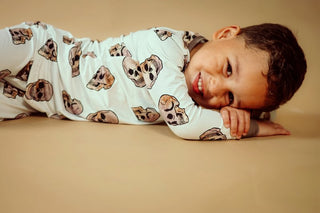 Ombré Skull Bamboo PJs -  Neutral